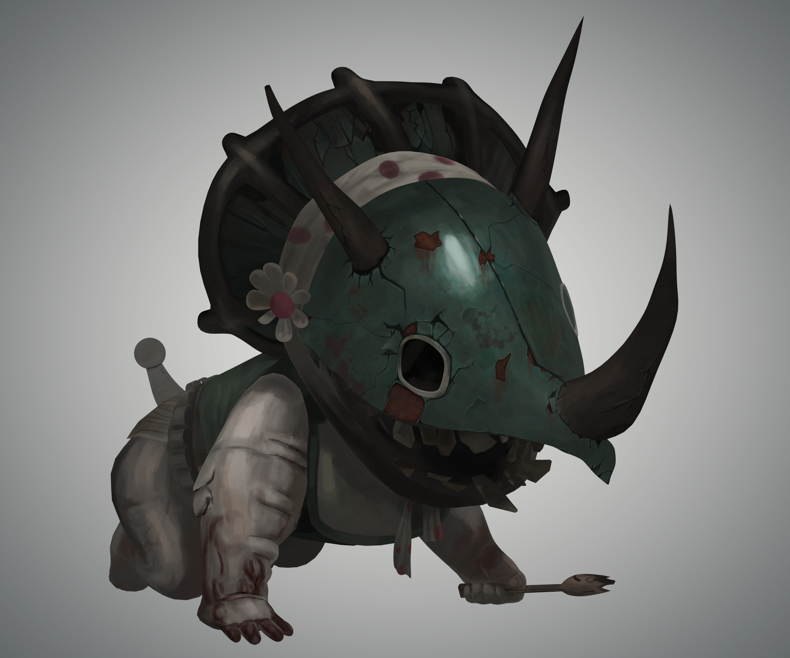 Runt 3D Handpanted Illustration 